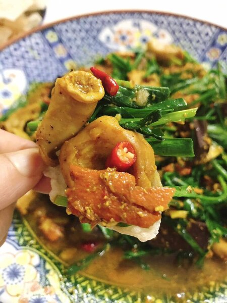 Combo nấu Lòng xào hẹ - Ướp sẵn