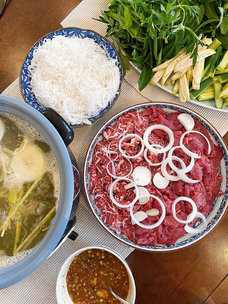 Combo nấu Bò nhúng giấm