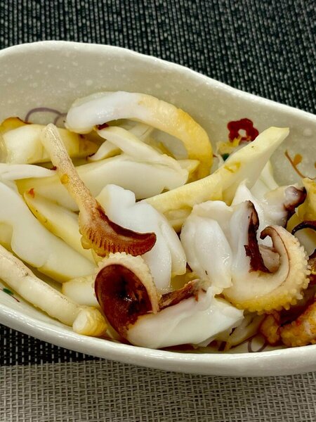 Mực nang ướp sẵn