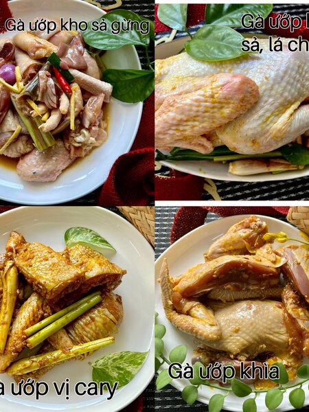 Gà ướp (2 món)