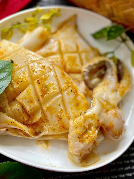 Mực nang ướp sẵn