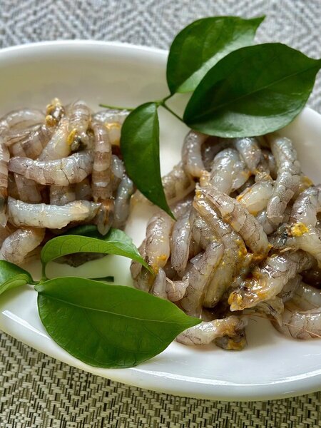 Tôm đất Cà Mau lột vỏ 