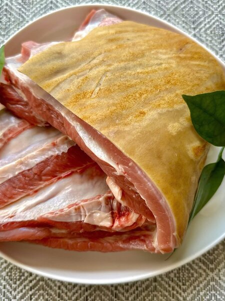 Ba rọi bê thái mỏng - kèm mắm gừng