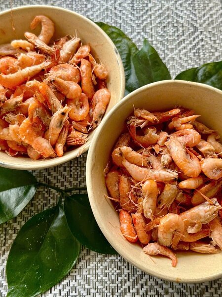 Tép bầu - kèm lá chanh