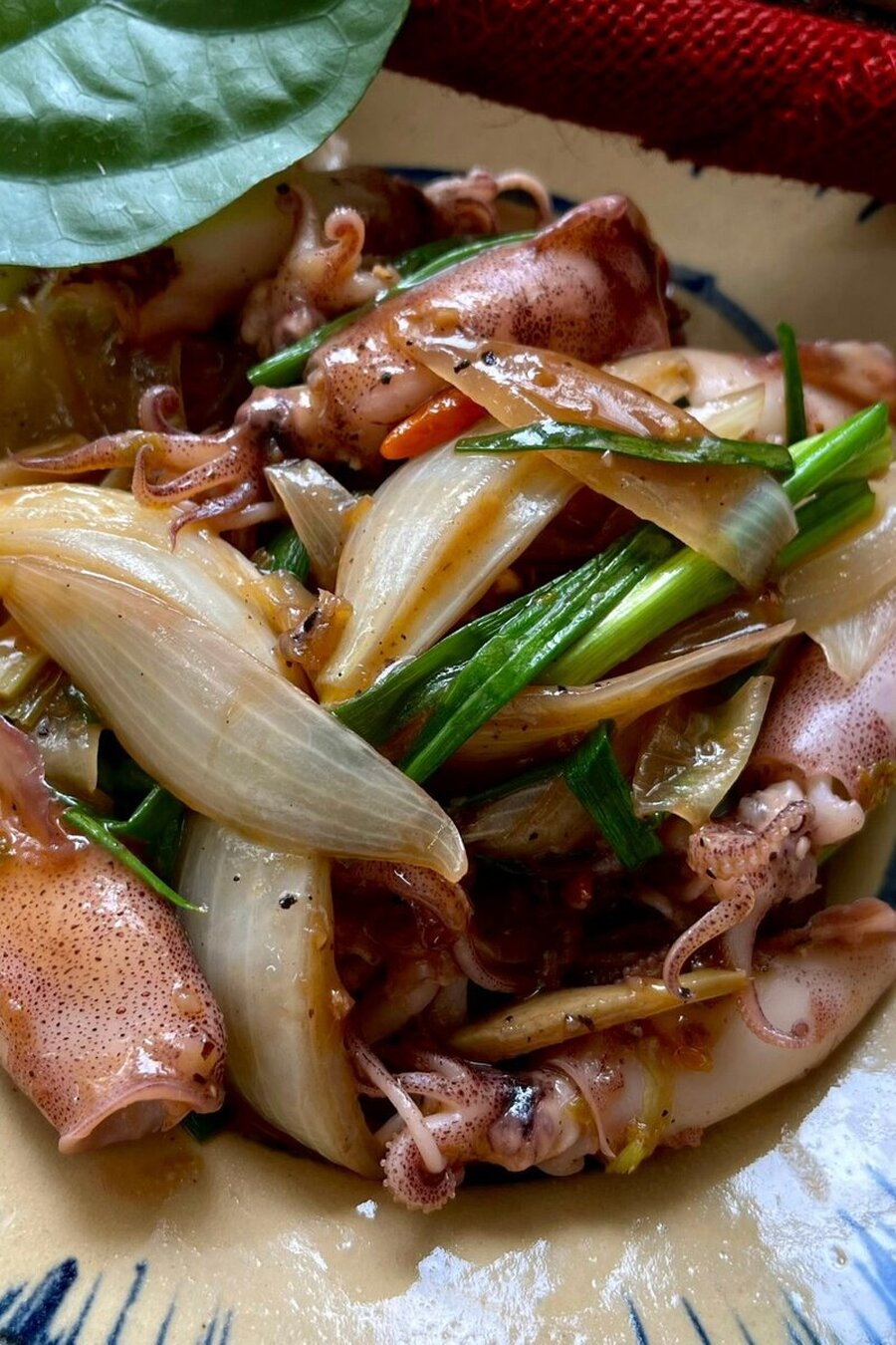 Mực sữa ướp rim