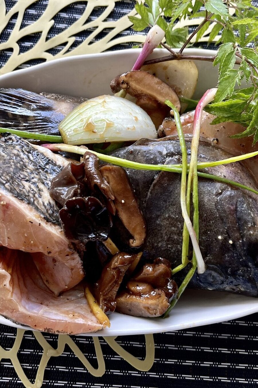 Cá mú ướp hấp Hồng Kông