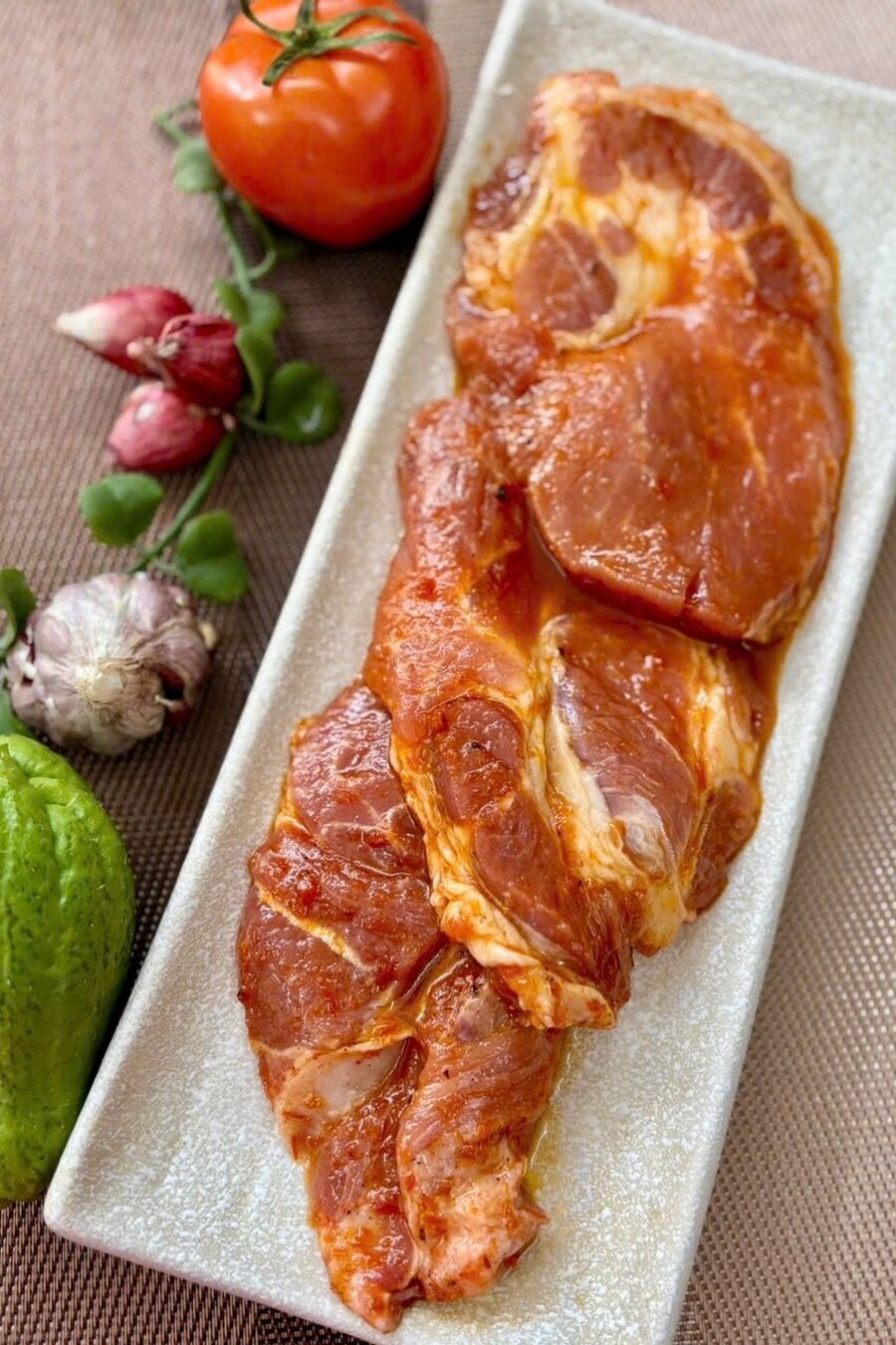 Nạc dăm giòn ướp nướng