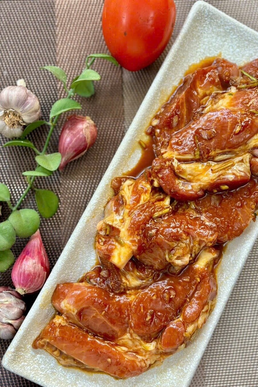 Nạc dăm giòn ướp nướng