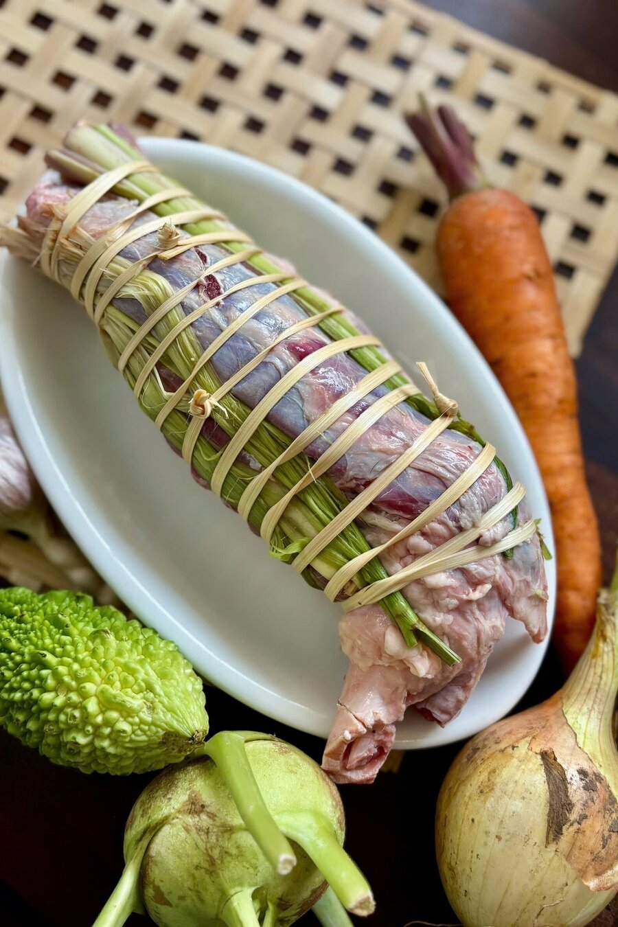 Bắp bò cuộn sả