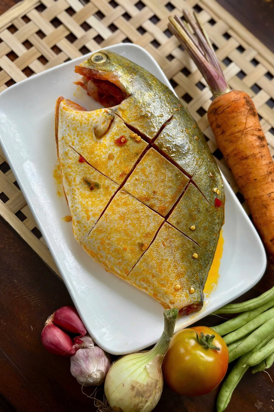 Chim Trắng ướp nướng - muối ớt 