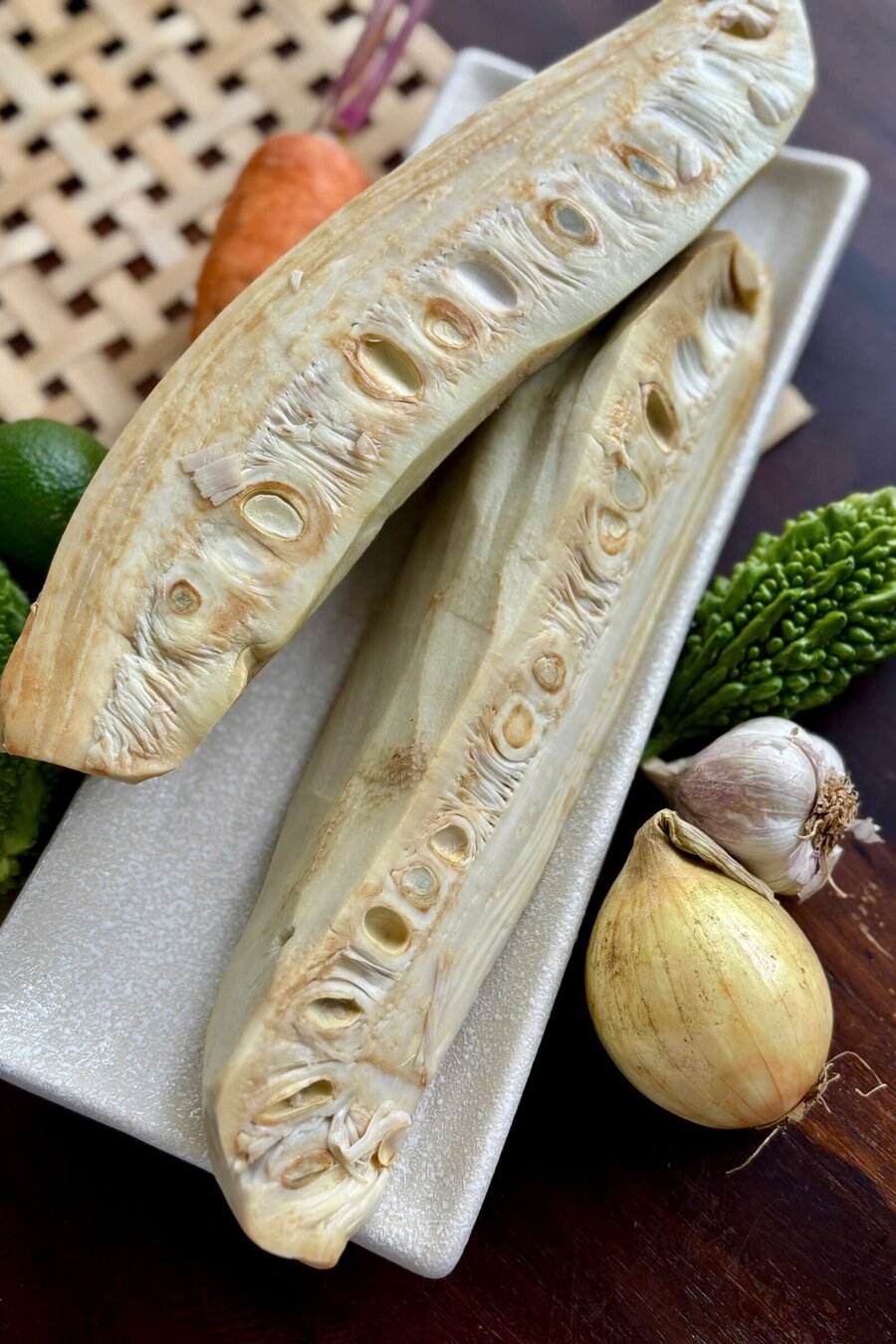 Mít non luộc