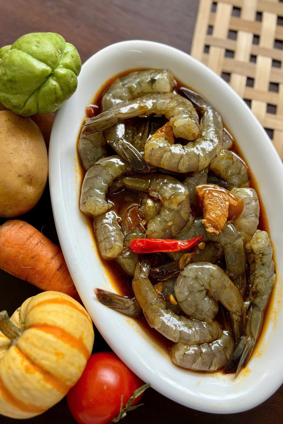 Tôm ướp kho tàu