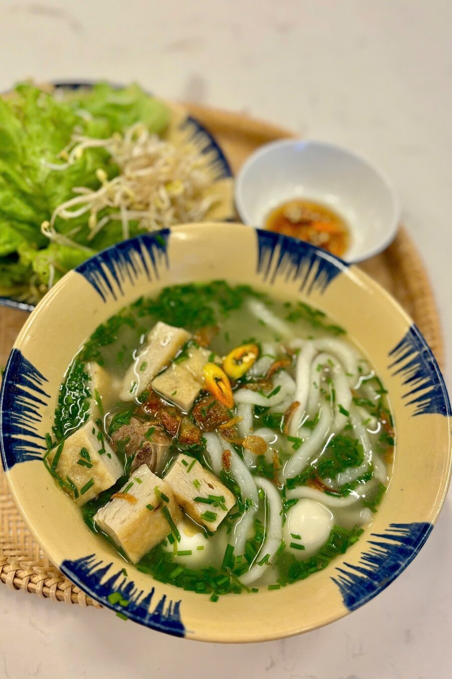 Combo bánh canh chả cá hẹ hương