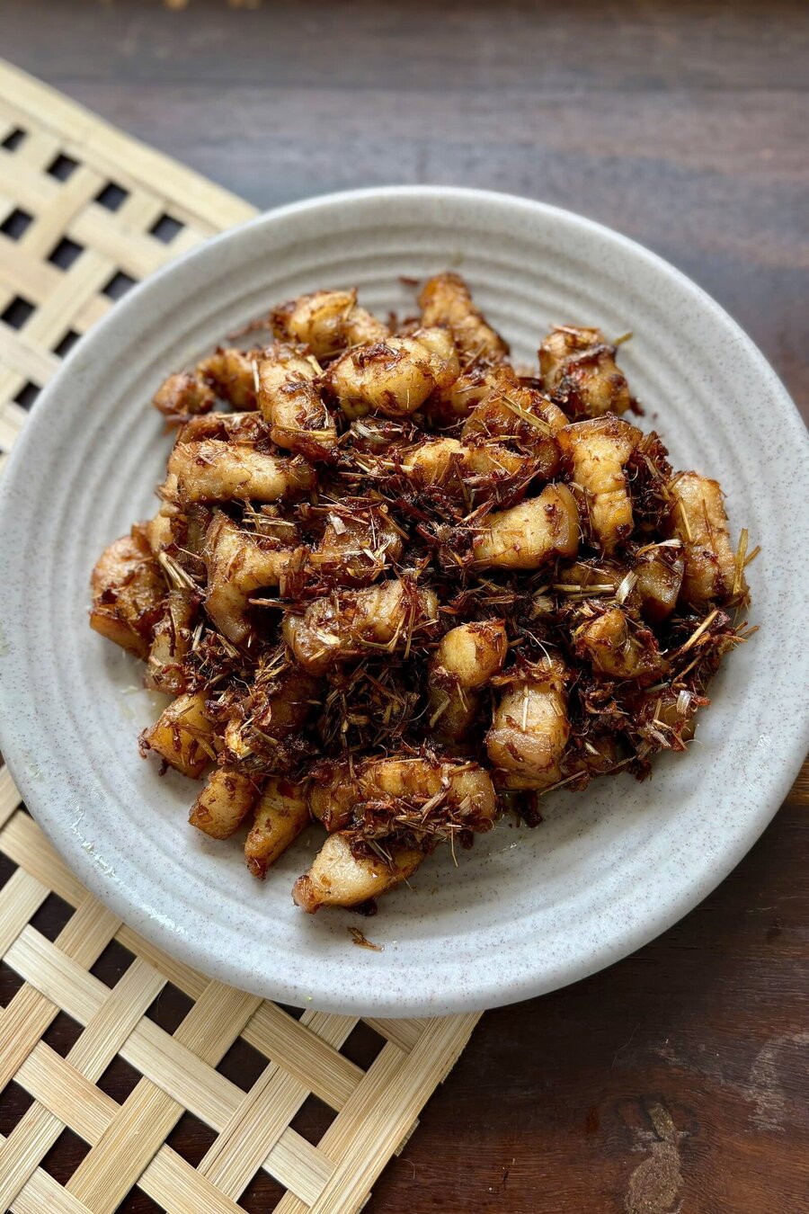Ba rọi xào mắm ruốc
