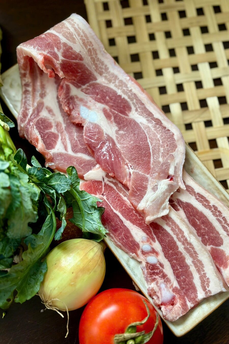 Ba rọi rút xương thái mỏng