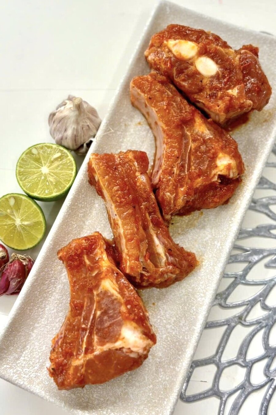 Sườn cọng ướp nướng
